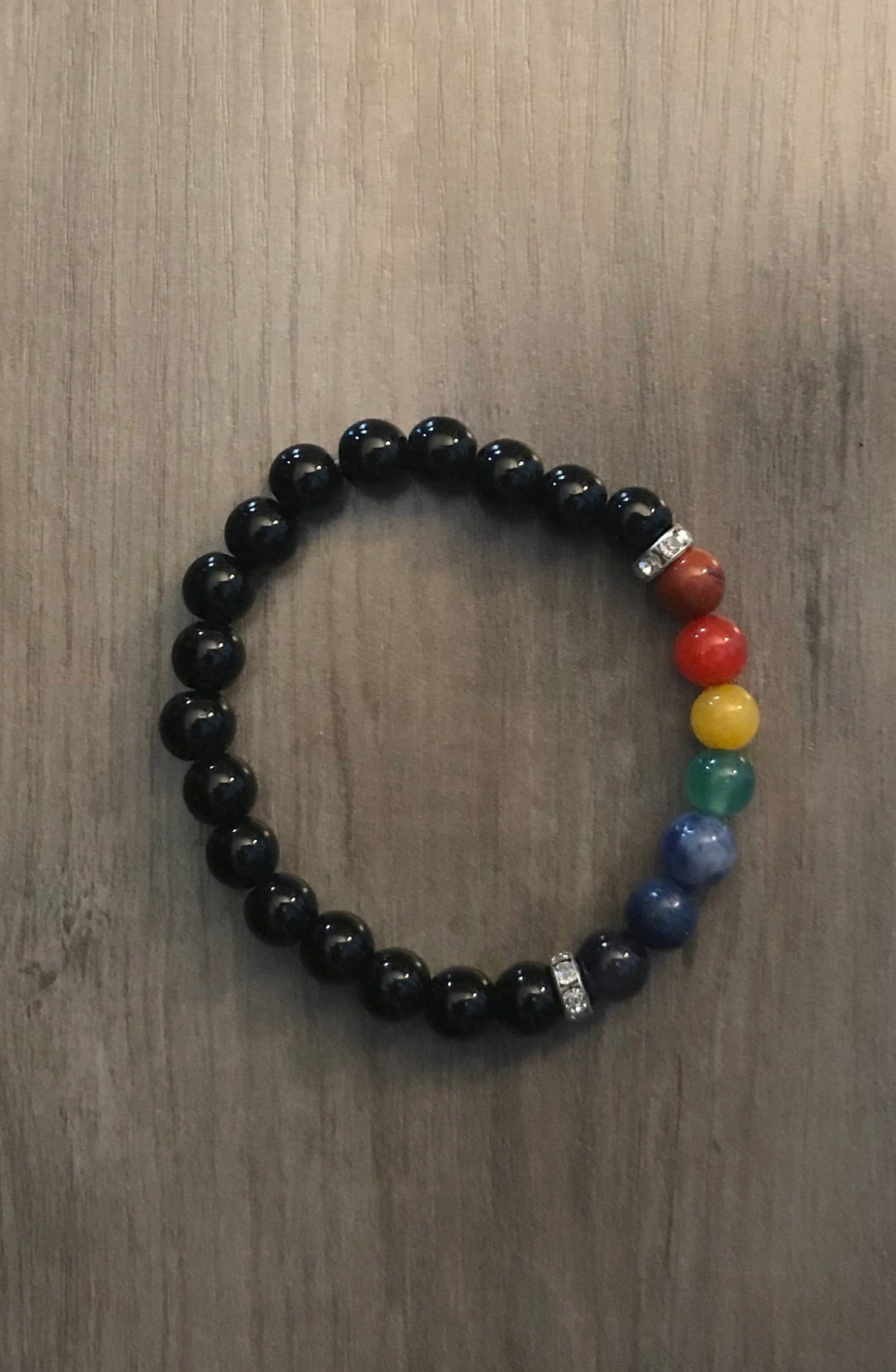 Black Obsidian Chakra Bracelet