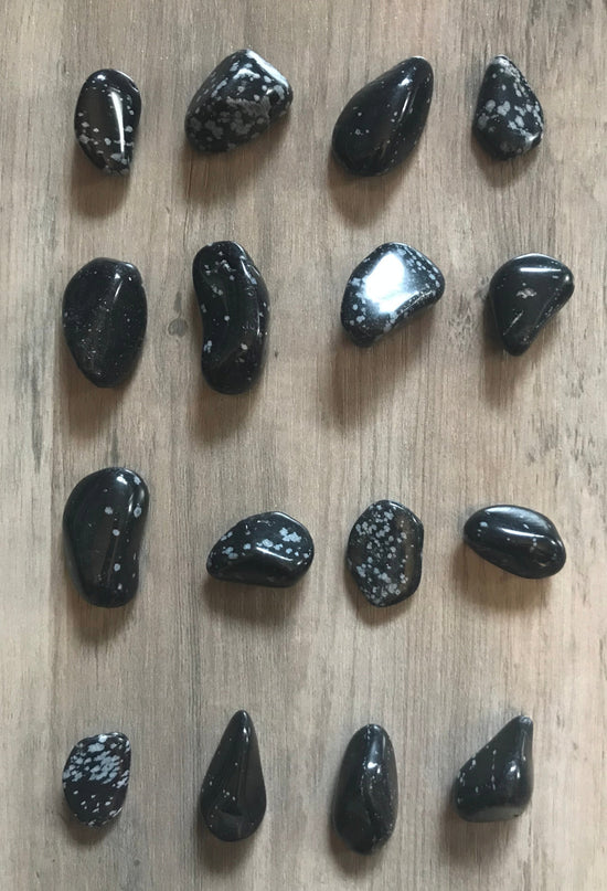 Black Snowflake Obsidian