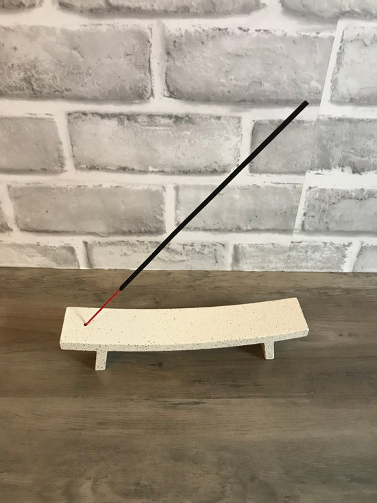 Cream Speckle Incense Ash Catcher