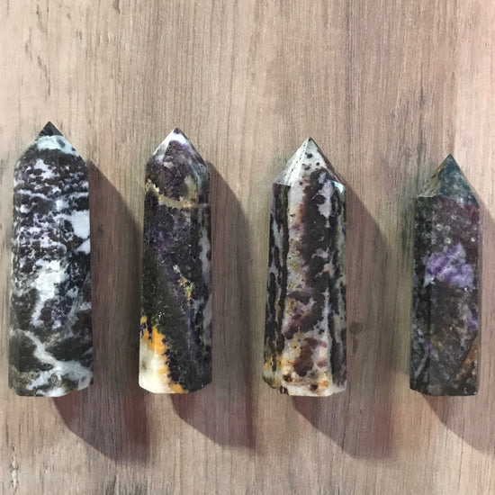 Purple Zebra Jasper Points/I-L