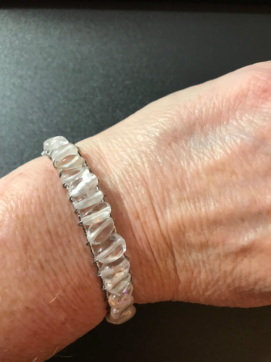 Clear Quartz Cuff Bracelet