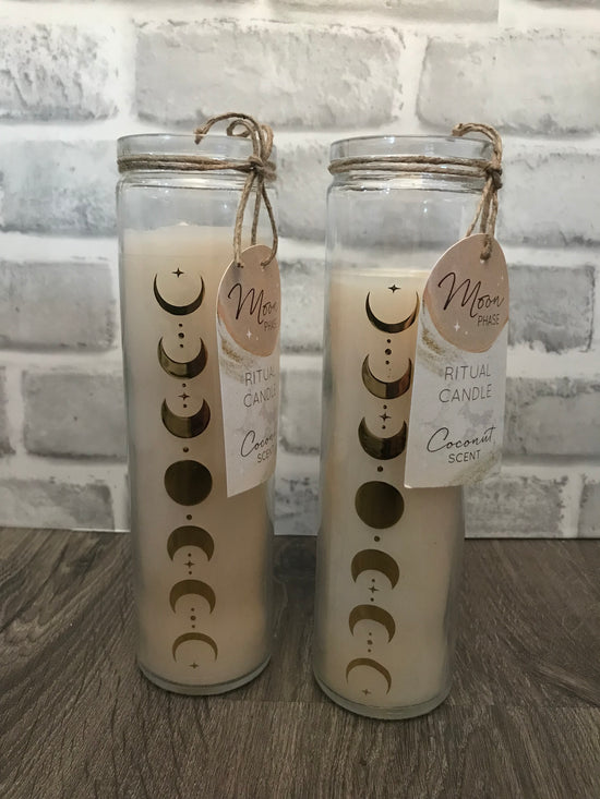 Moon Phase Coconut Candle