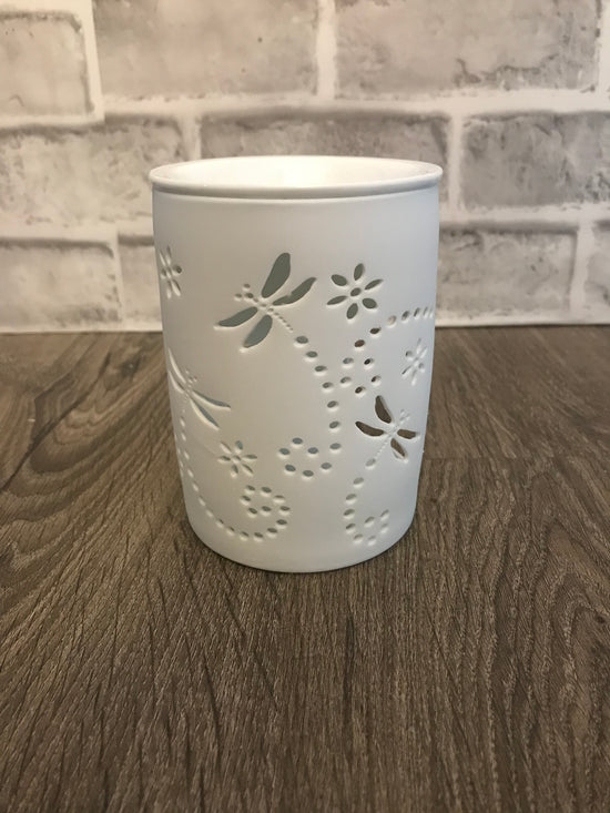 Ceramic Cut out Dragonfly Oil/wax burner