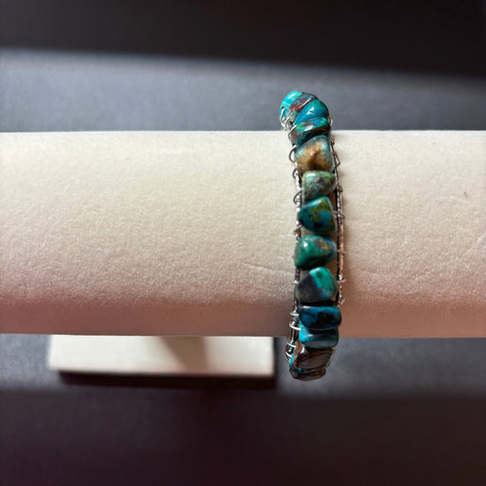 Chrysocolla Bangle Cuff Braclet