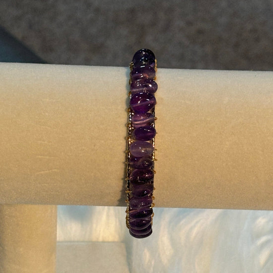 Amethyst Bracelet Gold