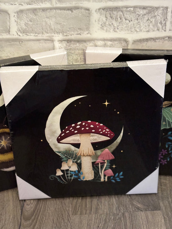 Forest Mushroom Light Up Canvas